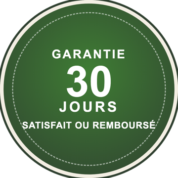 Garantie 30 jours satisfait ou remboursé